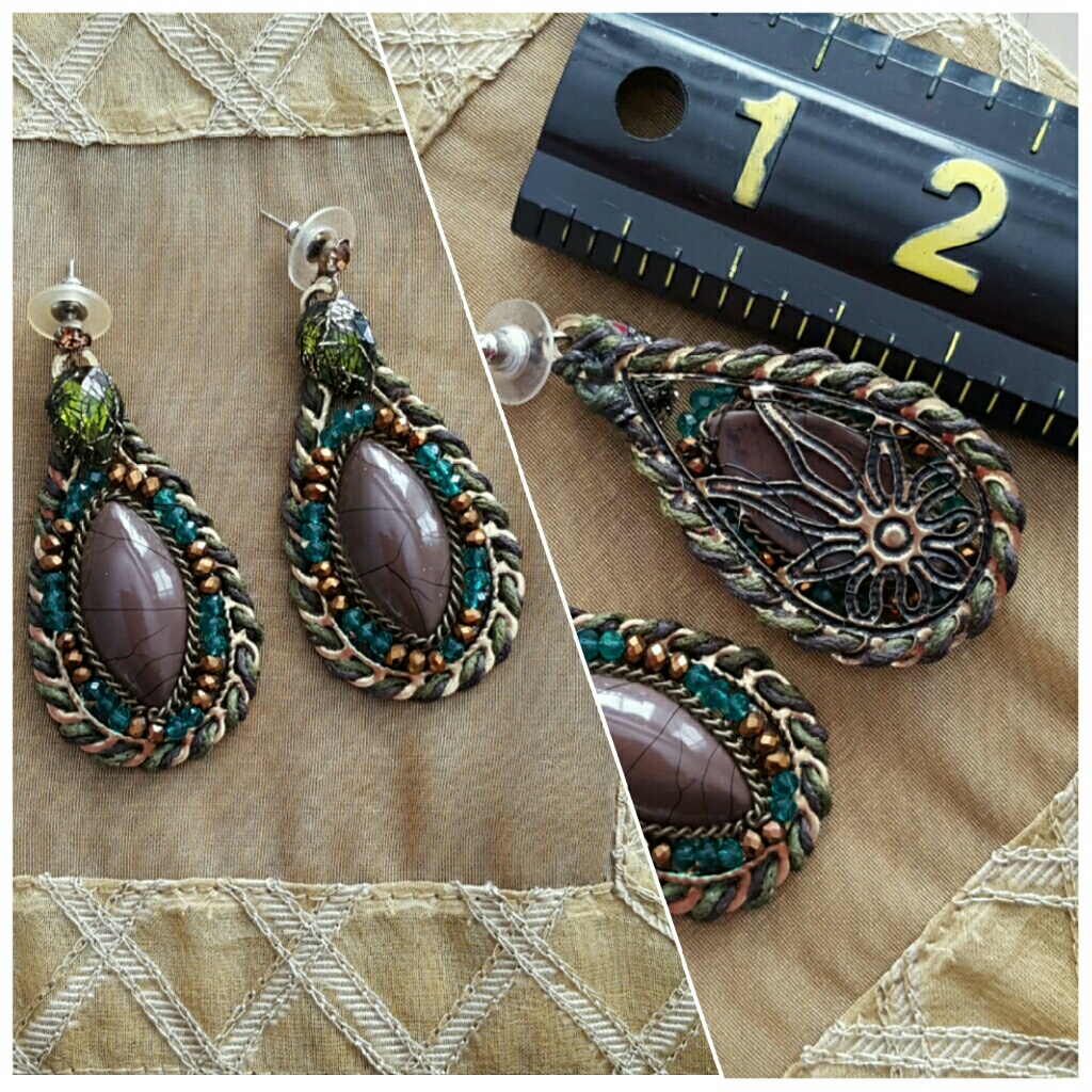 Pierced Drop Earrings